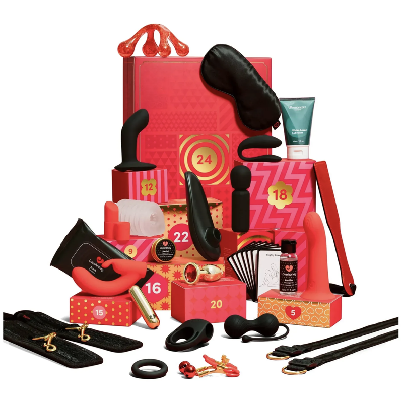 Адвент-календарь для пар Lovehoney X Womanizer X We-Vibe Couple’s Advent Calendar 2025, 24 предмета Адвент-календарь для пар Lovehoney X Womanizer X We-Vibe Couple’s Advent Calendar 2025, 24 предмета