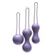 Набор вагинальных шариков Je Joue - Ami Purple, диаметр 3,8-3,3-2,7см, вес 54-71-100гр