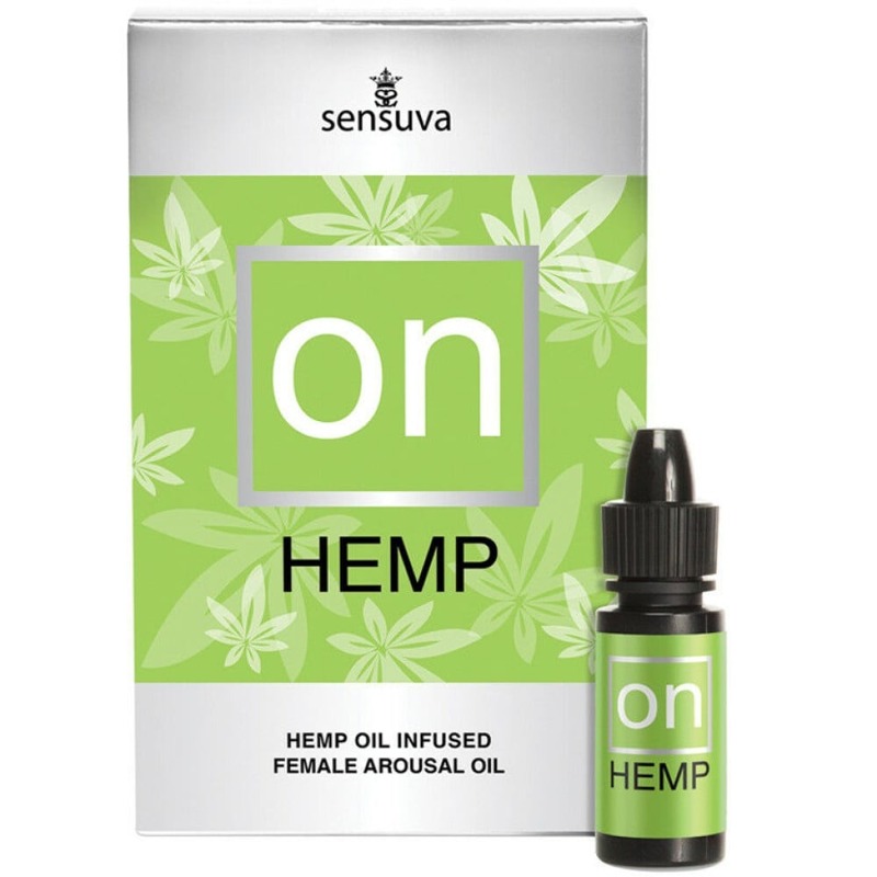 Вибрирующее масло для женщин Sensuva ON Hemp с семенами конопли, 5 мл
