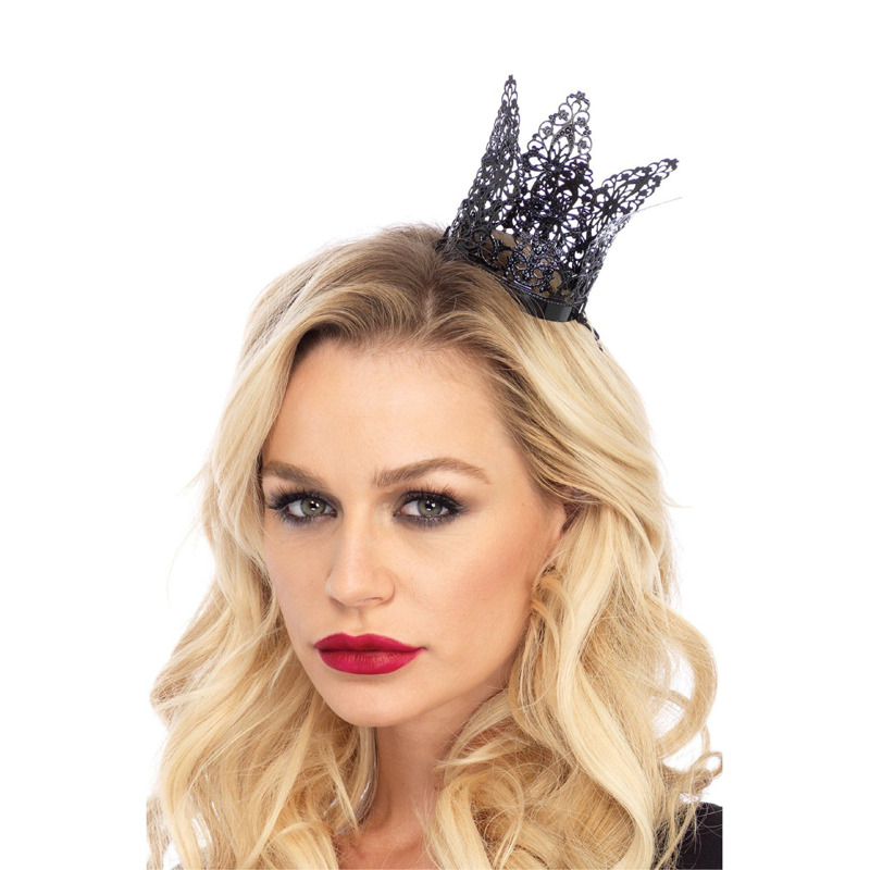 Мини-корона Leg Avenue Filigree Crownс узором, черная Мини-корона Leg Avenue Filigree Crownс узором, черная