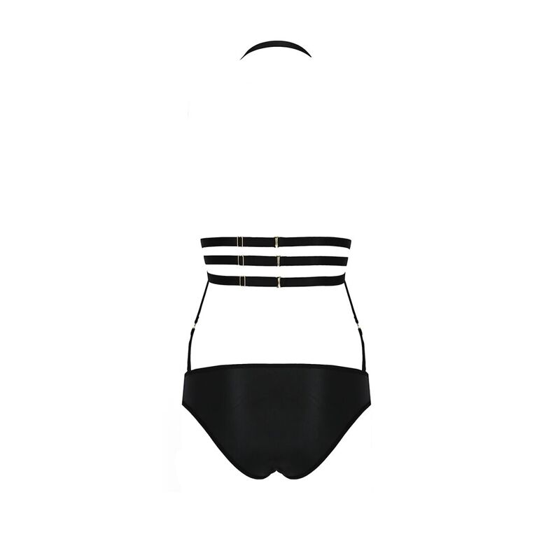Боди монокини под латекс Passion Exclusive LAMIS BODY L/XL, black