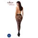 Колготки-бодистокинги Passion S012 One Size, Black, имитация чулок, пояса и кружевных трусиков