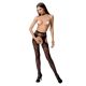 Сексуальные колготки-бодистокинги Passion S022 One Size, Black, имитация чулок и пояса с гартерами