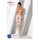 Сексуальные колготки-бодистокинги Passion S022 One Size, White, имитация чулок и пояса с гартерами