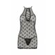 Полупрозрачная сорочка Passion AZALIA CHEMISE XXL/XXXL, black