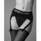 Трусы для страпона с подвязками для чулок Strap-On-Me REBEL HARNESS - XL