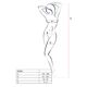 Бодистокинг Passion BS069 white, комбинезон, имитация чулок и боди