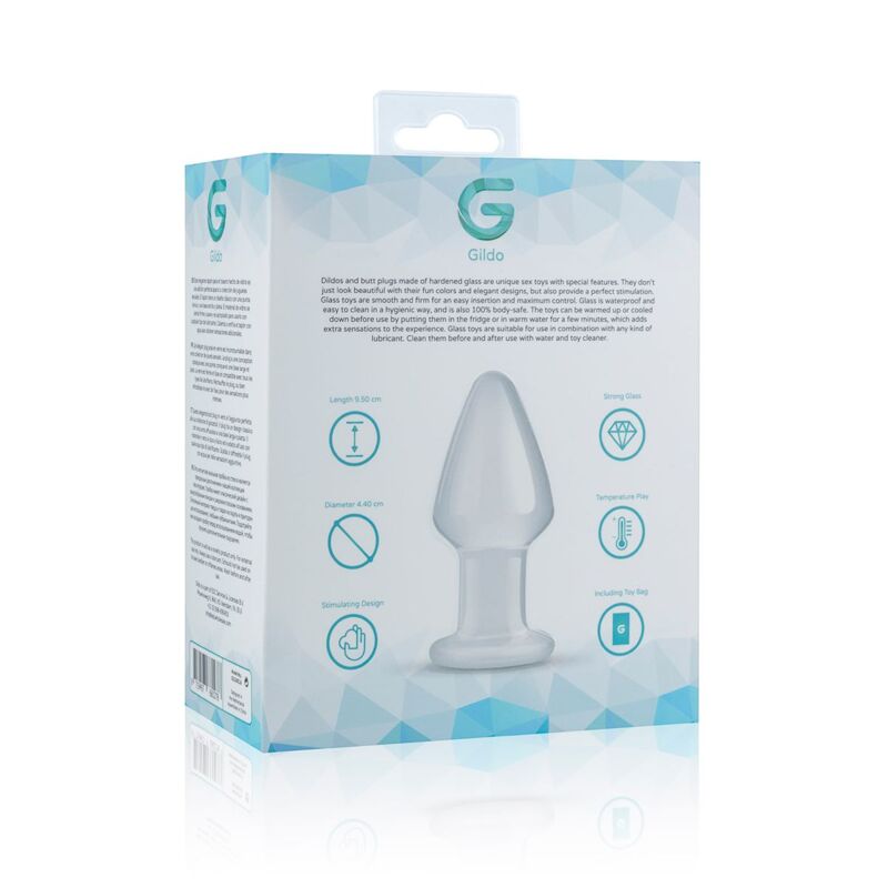 Стеклянная анальная пробка Gildo Glass Buttplug No. 25