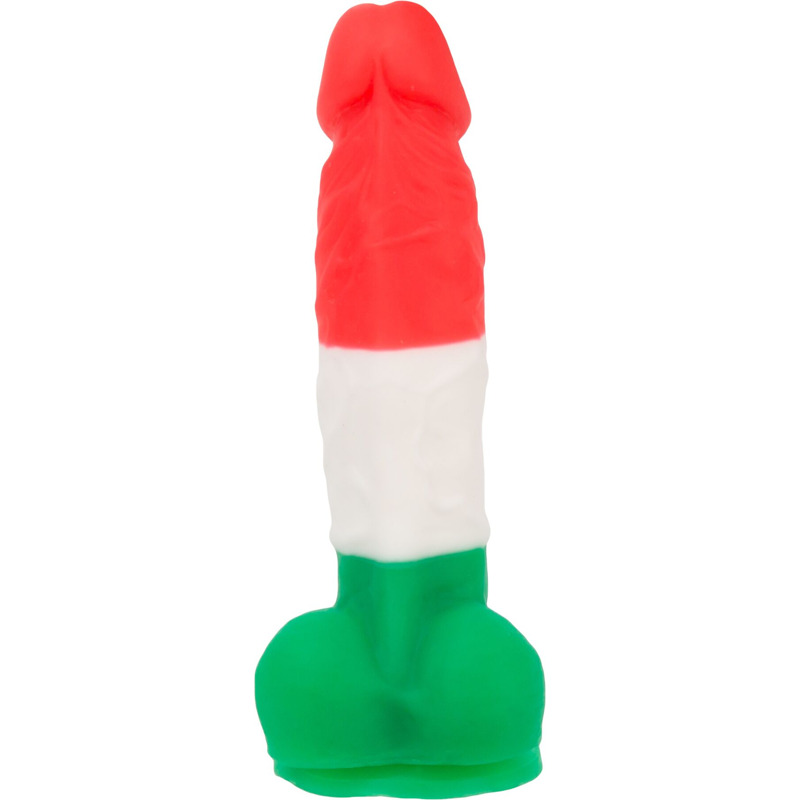 Цветной фаллоимитатор ADDICTION - LEONARDO - 7" - 3 COLOURS, 17,8 см, силикон