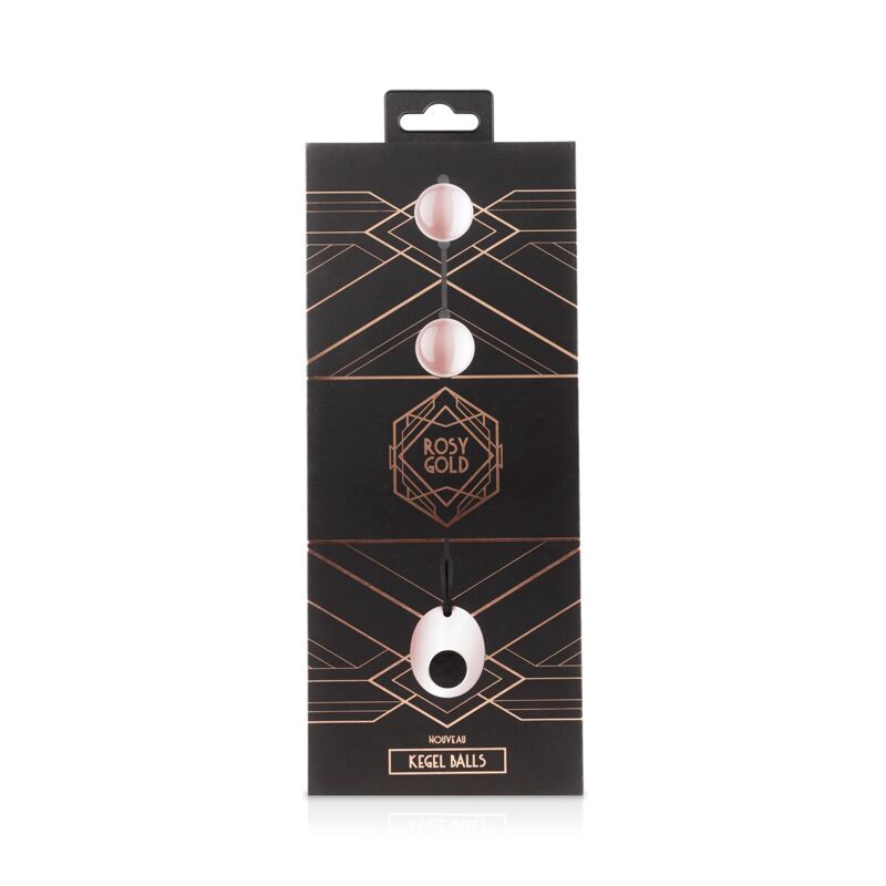 Металлические вагинальные шарики Rosy Gold - Nouveau Kegel Balls, масса 376 г, диаметр 2,8 см