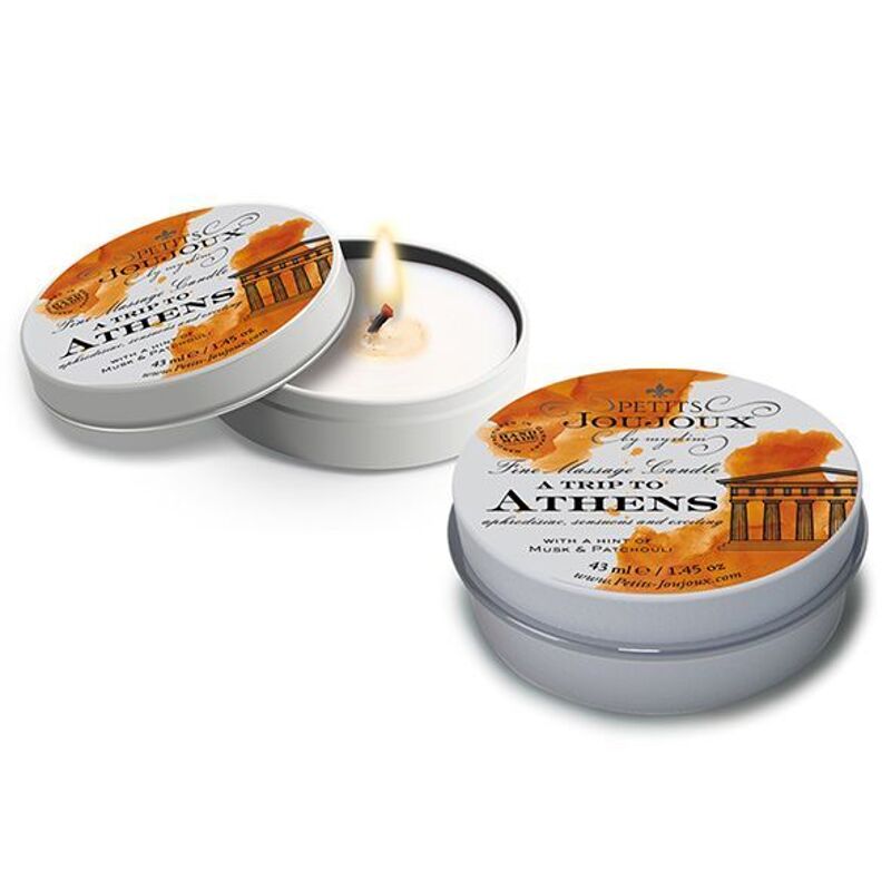 Массажная свеча Petits Joujoux Athens Musk and Patchouli с афродизиаками 43 мл