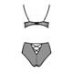 Эротический комплект с рисунком Passion LOVELIA BIKINI S/M, black