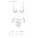 Эротический комплект с рисунком Passion LOVELIA BIKINI XXL/XXXL, white