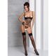 Корсет с подвязками, стринги Passion LOVELIA CORSET S/M, black