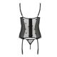 Корсет с подвязками, стринги Passion LOVELIA CORSET XXL/XXXL, black