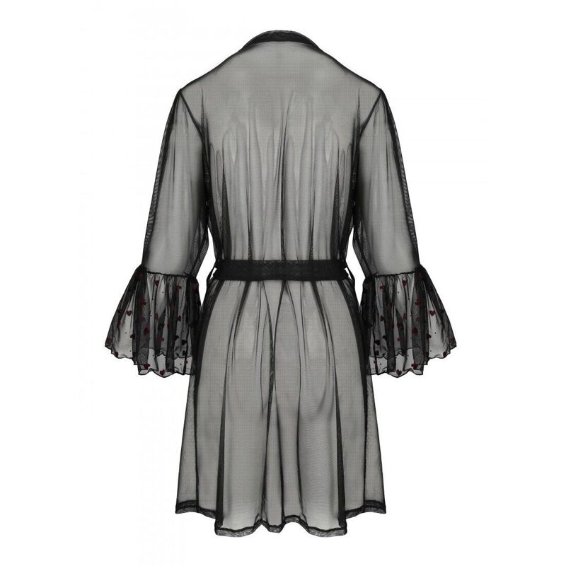 Воздушный пеньюар Passion LOVELIA PEIGNOIR L/XL, black