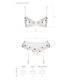 Сексуальный комплект с поясом для чулок Passion LOVELIA SET S/M, white