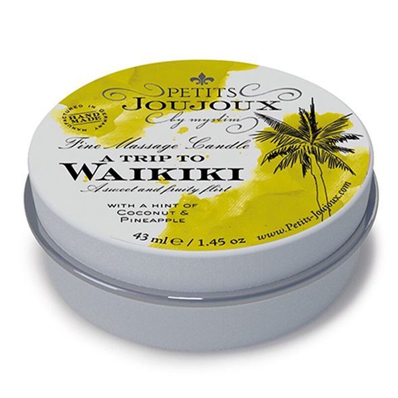 Масажна свічка Petits Joujoux - Coconut Waikiki Beach and Pineapple 43 мл