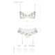 Сексуальный комплект с поясом для чулок Passion LOVELIA SET XXL/XXXL, white
