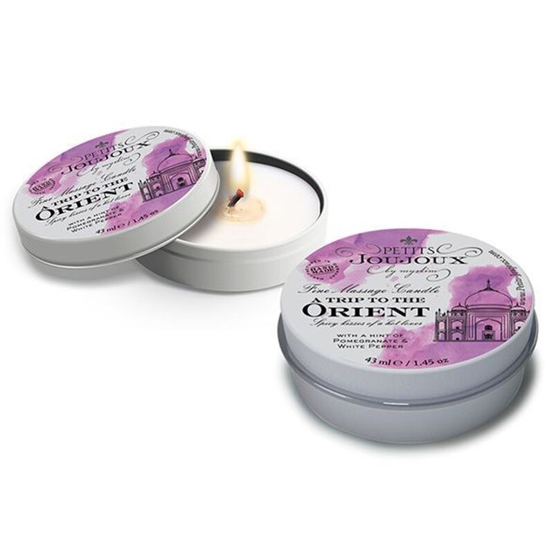 Массажная свеча Petits Joujoux Orient Pomegranate and White Pepper с афродизиаками 43 мл