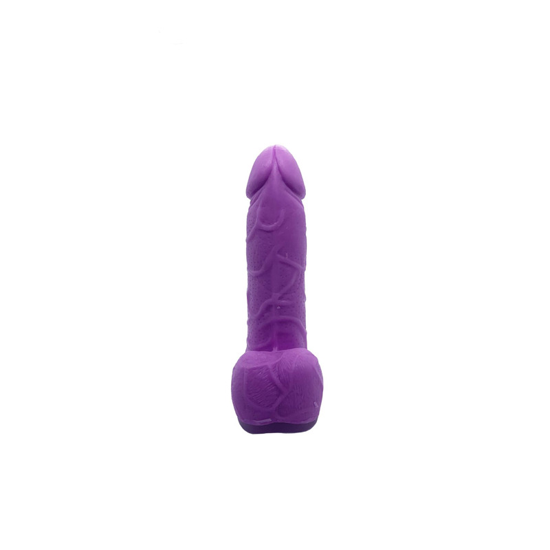 Крафтовое мыло-член с присоской Чистий Кайф Violet size S натуральное
