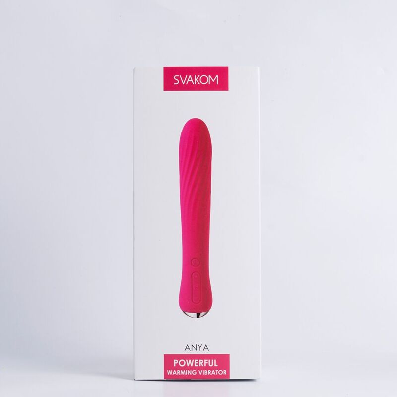 Вибратор с подогревом Svakom Anya Plum Red