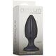 Анальный плаг с каналами для смазки Doc Johnson Platinum Premium Silicone — The Rocket — Black