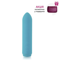 Минивибратор Je Joue - Classic Bullet Vibrator Teal с глубокой вибрацией и фиксацией на палец