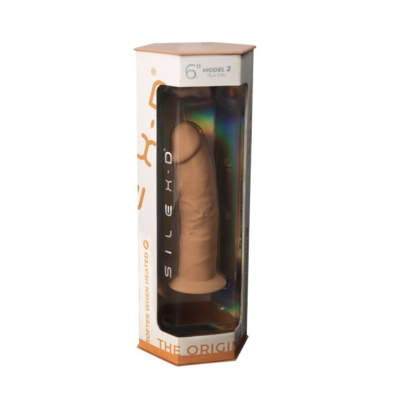 Фаллоимитатор SilexD Robby Caramel (MODEL 2 size 6in), двухслойный, силикон+Silexpan, диаметр 3,5 см