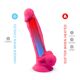 Фаллоимитатор SilexD Tomas Pink (MODEL 1 size 9in), двухслойный, силикон+Silexpan, диаметр 4,9см