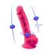 Фаллоимитатор SilexD Tomas Pink (MODEL 1 size 9in), двухслойный, силикон+Silexpan, диаметр 4,9см