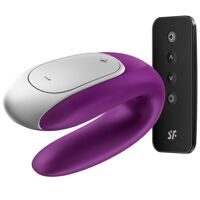 Смарт-вібратор для пар Satisfyer Double Fun (Violet) з пультом ДК Смарт-вібратор для пар Satisfyer Double Fun (Violet) з пультом ДК
