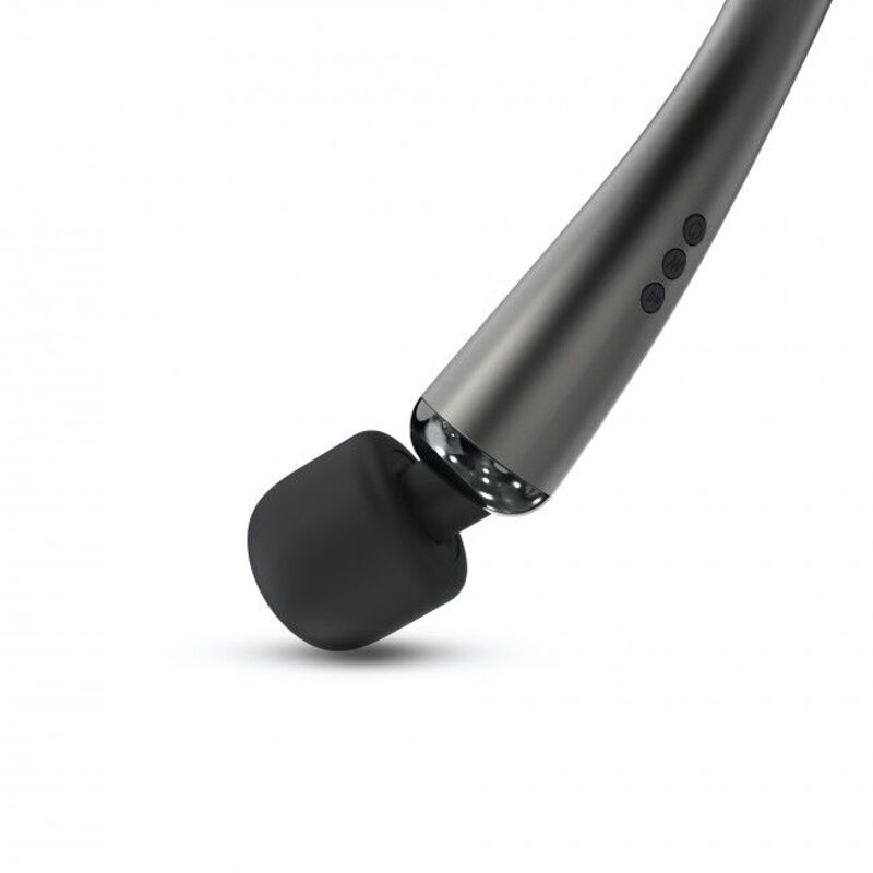 Мощный вибромассажер Dorcel Megawand Chrome Silver перезаряжаемый, 160 режимов