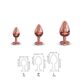 Металлическая анальная пробка с украшением в виде кристалла Dorcel - Diamond Plug Rose Gold L