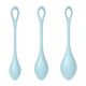 Набор йони бусин Satisfyer Yoni Power 2 Light Blue, диаметр 2-2,5-3см, вес 22-44-73гр