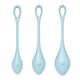 Набор йони бусин Satisfyer Yoni Power 2 Light Blue, диаметр 2-2,5-3см, вес 22-44-73гр