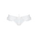 Трусики в горошек, с рюшами и шнуровкой Passion FATIN THONG XXL/XXXL, white