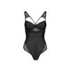Боди из эко-кожи и кружева Passion LOONA BODY S/M, black
