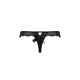 Кружевные трусики-танга с атласным бантиком Passion NAJA THONG L/XL, black