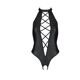 Боди из эко-кожи с имитацией шнуровки и открытым доступом Passion NANCY BODY L/XL, black
