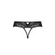 Кружевные стринги с доступом Passion SENIA THONG S/M, black