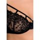 Комплект белья Passion Exclusive HAYA SET S/M, black, стринги, лиф, пояс для чулок