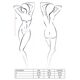 Распродажа!!! Боди-монокини с глубоким декольте PETRA BODY black XXL/XXXL — Passion Exclusive