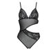Боди с ажурным лифом Passion CHRISTA BODY L/XL, black