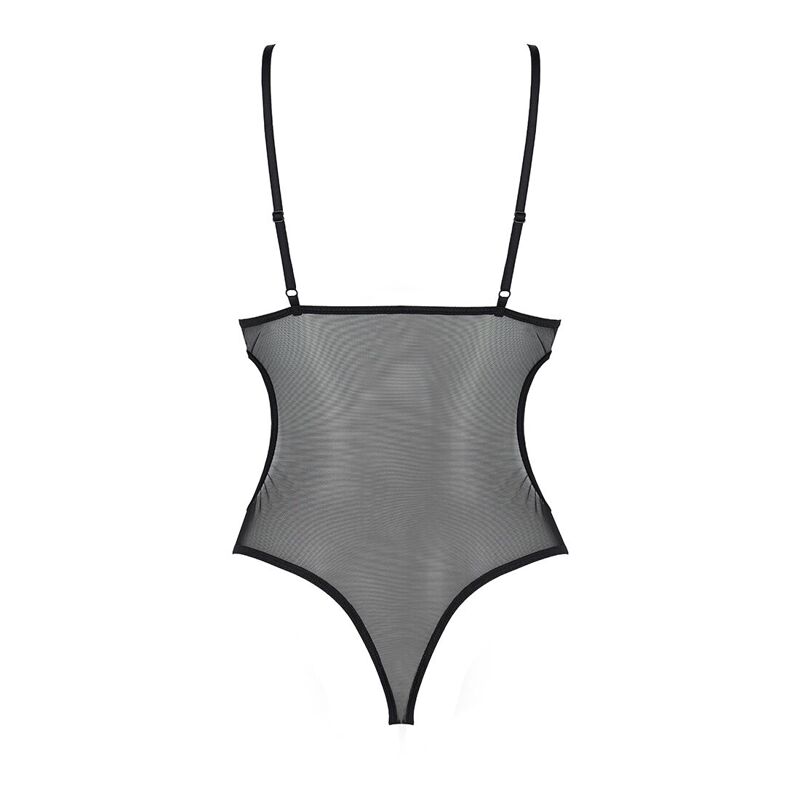 Боди с ажурным лифом Passion CHRISTA BODY XXL/XXXL, black