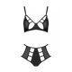 Распродажа!!! Комплект из эко-кожи Passion Tamaris Set black L/XL, бюстгальтер и трусики