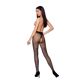 Колготки с открытым доступом, контрастная линия Passion TIOPEN 010 1/2 (20 den), black