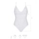 Боди с ажурным декором и открытым шагом Passion URSULA BODY L/XL, white