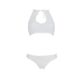 Комплект из бра, трусиков с ажурным декором и открытым шагом Passion URSULA SET S/M, white