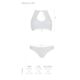 Комплект из бра, трусиков с ажурным декором и открытым шагом Passion URSULA SET XXL/XXXL, white